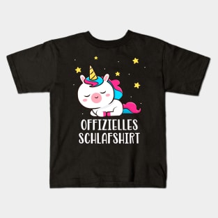 Süßes Einhorn Offizielles Schlafshirt Schlaf Kids T-Shirt